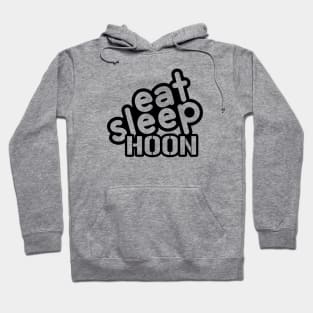 Eat Sleep Hoon - black Hoodie